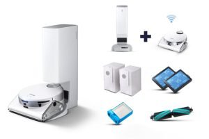 Samsung Jet Bot AI+ robot aspirateur Argent Blanc