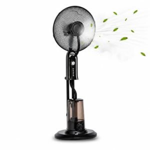 Ventilateur Brumisateur Sur Pied Noir