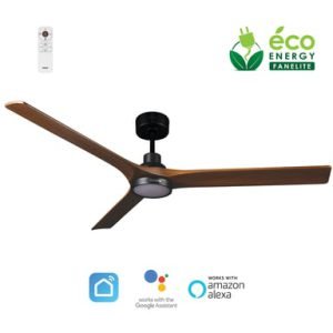 Fanelite Ventilateur de plafond Inagua Noir et bois