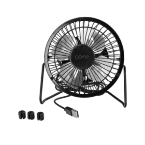 Ventilateur de bureau Oryx Noir