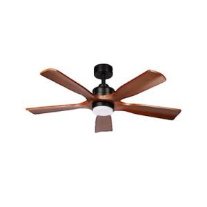 Fabrilamp Letur Ventilateur de plafond Noir chêne