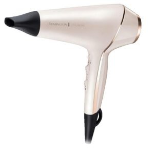Sèche-cheveux professionnel REMINGTON AC9140 Noir/Cuivre avec moteur longue durée et revêtement céramique à l'huile de kératine et d'amande