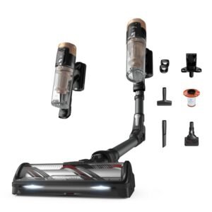 Rowenta X-Force Flex 14.80 RH9B74WO aspirateur balai et balai électrique Aspirateur-balai 2 en 1 Batterie Sec Sans sac 0,6 L Noir, Or