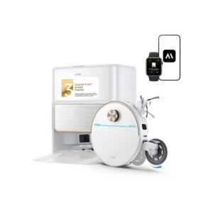 Robot aspirateur et laveur MOVA V70 Ultra Complete Station de nettoyage 40 000 Pa 300 ml 140 min EcoCyclone Blanc