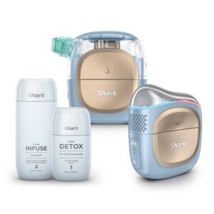 Facialpro Glow+ Depuffi FH320EU - Soin du visage Shark, Bleu