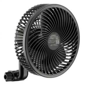 Roline Ventilateur Chambre de Culture à Pince USB-C 9 Vitesses Noir