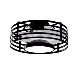 Ventilateur de plafond Fabrilamp xaloc 22W noir et blanc