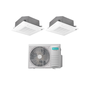 Climatiseur Hisense dual split inverter a cassetta 12000 BTU blanc