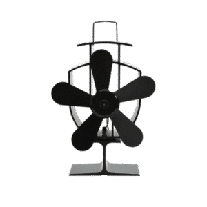 Ventilateur de poêle vidaXL 120-160 CFM noir