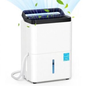 Déshumidificateur électrique-ROLINE- 12 L/jour-silencieux 38 dB-humidité réglable 40–70 %-3 modes-minuterie 24h-réservoir 2,5 L