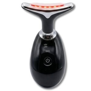 Dispositif Nettoyage Visage EMS & LED – Ions Positif/Négatif, Anti-Âge, Raffermissant, Chaleur & Vibrations – Soin Visage & Cou
