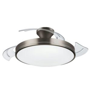 Ventilateur de plafond Philips LED 48,5 cm nickel