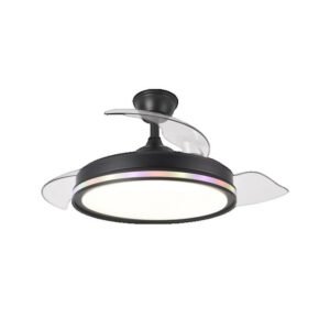 Ventilateur de plafond Fabrilamp cacique dc 59+7w 59w noir