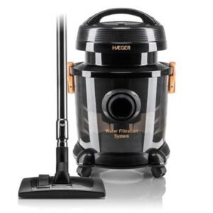 Haeger VC-12W.044A AquaClean Aspirateur pour sols à sec/humide 1 200 W Noir
