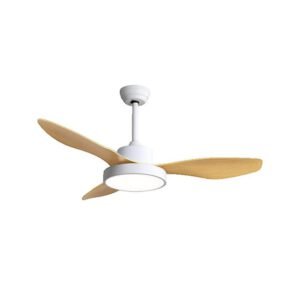 Ventilateur de plafond Fabrilamp hayate 24 W blanc/Beech