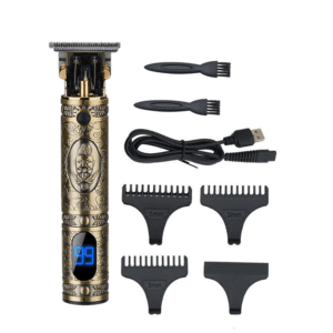 Tondeuse à cheveux électrique au design rétro élégant Bronze