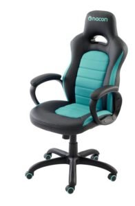 NACON CH-350 Siège de jeu universel Siège rembourré Noir, Turquoise