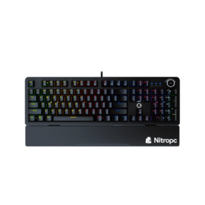 Nitropc Clavier mécanique gamer NK100 RGB Switch Blue