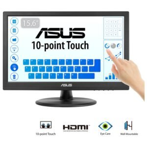 ASUS VT168HR écran plat de PC 39,6 cm (15.6) 1366 x 768 pixels WXGA LED Écran tactile Noir