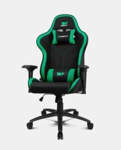 DRIFT DR110BG Siège pour jeu vidéo Fauteuil de gaming Siège rembourré Noir, Vert