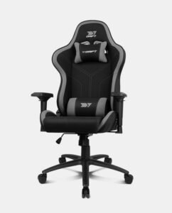 DRIFT DR110BGRAY Siège pour jeu vidéo Fauteuil de gaming Siège rembourré Noir, Gris