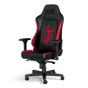 noblechairs NBL-HRO-PU-DET Siège pour jeu vidéo Siège de jeu sur PC Siège rembourré Noir, Rouge