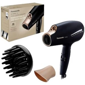 Sèche-cheveux pliable Panasonic EH NA9J K825 Nanoe avec 4 modes de séchage