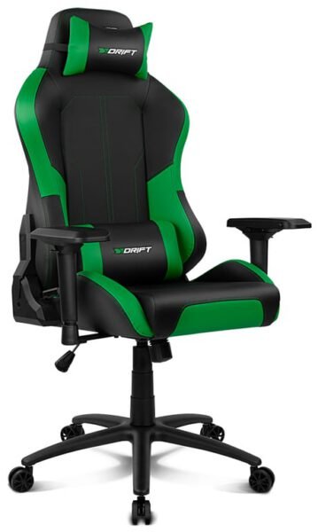 DRIFT DR250 Siège de jeu sur PC Siège capitonné Noir, Vert