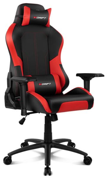 DRIFT DR250 Siège de jeu sur PC Siège capitonné Noir, Rouge