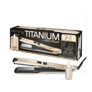 Coffret lisseur vapeur TITANIUM V2 ELIXIR RITUAL DEMELISS - 5 niveaux de température - Réservoir 30ml - Jusqu'a 230°c