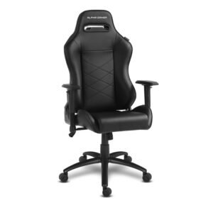 Alpha Gamer AGATENA-BK Siège pour jeu vidéo Siège de jeu sur PC Siège rembourré Noir