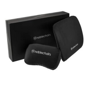 Ensemble de coussins en mousse à mémoire de forme noblechairs noirs