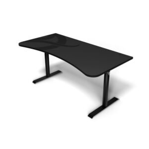 Bureau Gaming Arena - Gris Foncé avec Tapis de Souris Intégré