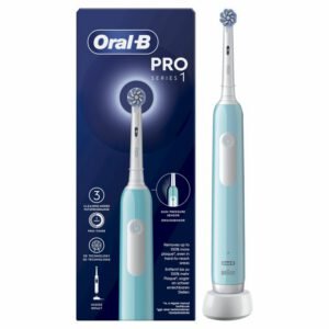 Oral-B Pro 1 Sensitive Clean Adulte Brosse à dents rotative oscillante Bleu