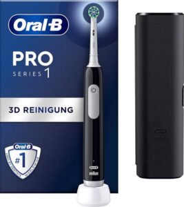 Oral-B Pro 1 Cross Action Adulte Brosse à dents rotative oscillante Noir
