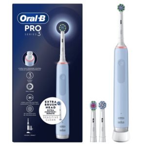 Oral-B PRO 3 3700 Blu Adulte Brosse à dents rotative oscillante Bleu