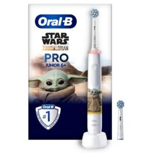 Oral-B PRO 14876674 brosse à dents électrique Enfant Brosse à dents rotative Multicolore, Blanc