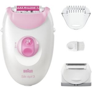 Braun Silk-épil 3 3-031 20 pince(s) Rose, Blanc