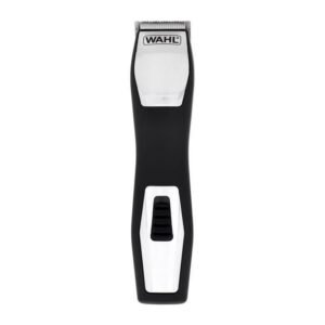 Tondeuse a barbe - WAHL - GROOMSMAN PRO - 2,4 V - 6 sabots - Autonomie : 60 min - Noir / Argent