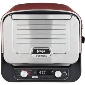 Four a pizza électrique 8-en-1 NINJA - Woodfire - OO101EU - Plaque pro-heat - Pierre a pizza - 6 r?
