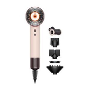 Sèche-cheveux Dyson Supersonic Nural RETO 1600 W Idéal pour cheveux raides à ondulés, Rose Céramique