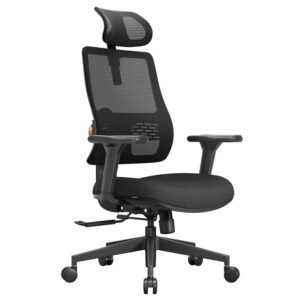 NEWTRAL MAGICH003 Chaise Ergonomique, Dossier Auto-Suivant, Soutien Lombaire Adaptatif, Appuie-Tête Réglable, Profondeur de Siège Ajustable, Accoudoir 3D, 3 Positions de Verrouillage