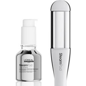 SteamPod 4 - Lisseur boucleur vapeur professionnel - 3 Températures - Outil + Soin Lissant Concentré