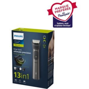 Tondeuse Homme Philips Series 7000 MG7920/15 - Noir et Gris, 13 Outils de Précision