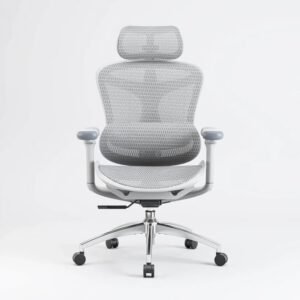C300 Chaise ergonomique – Accoudoirs 3D,Support lombaire auto-ajustable,Mécanisme intelligent poids,Dossier maille,3 inclinaisons,TUV/SGS,150kg max,Dimensions 70x69x128cm,Blanc