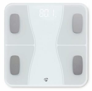 Nedis SmartLife Rectangle Blanc Pèse-personne électronique