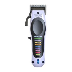 Tondeuse cheveux sans fil WAHL ColorPro Lithium 240 V 120 min 1,5 à 25 mm indicateur LED Bleu/Blanc/Noir