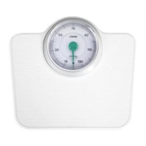 Pese-personne mécanique rétro - LIVOO - DOM490 - Sans pile - Max 136 kg - Métal antidérapant - B