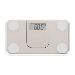 Mini pese-personne électronique - LIVOO - DOM532C - Max 180 kg - LCD - Verre trempé - Marche arret automatique - Creme