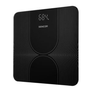 Pèse-personne numérique SENCOR SBS 2476BK plateau verre trempé 180 kg précision 100 g Noir